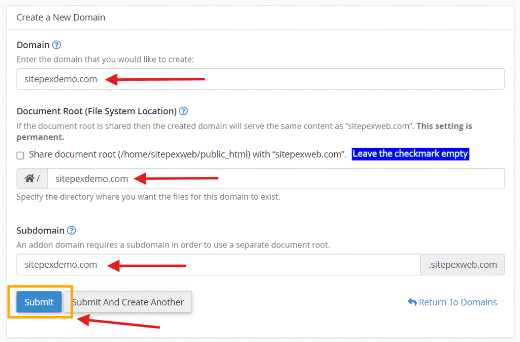 how to create a subdomain in cpanel